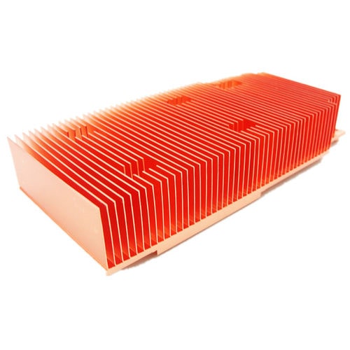 Disipador térmico de cobre - A1578 - Awind heat sink - de aletas finas