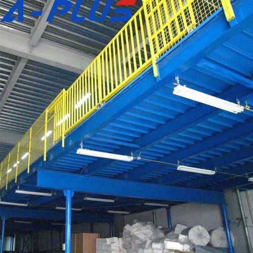 Entreplanta industrial con sistema de ordenación - Nanjing A-Plus Metal Products Co.,Ltd - para palés / para edificio / de suelo