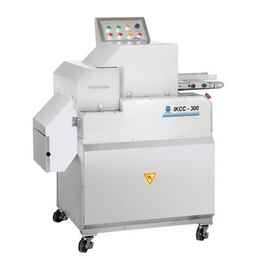 Cortadora de carne - IKCC - 300 - IRE-KOREA - para productos congelados / automática / de pie