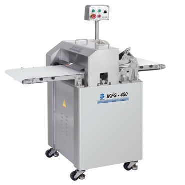 Cortadora de carne - IKFS - 450 - IRE-KOREA - para productos congelados / automática / de pie