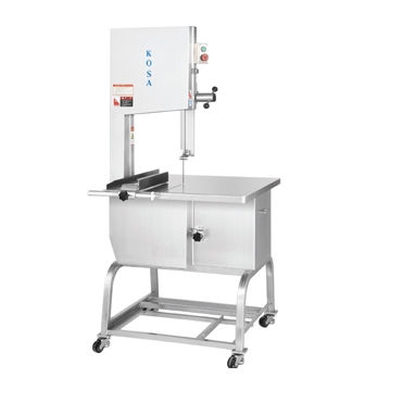 Sierra de cinta para huesos industrial - KOSA - 400 - IRE-KOREA - de acero inoxidable / con mesa fija