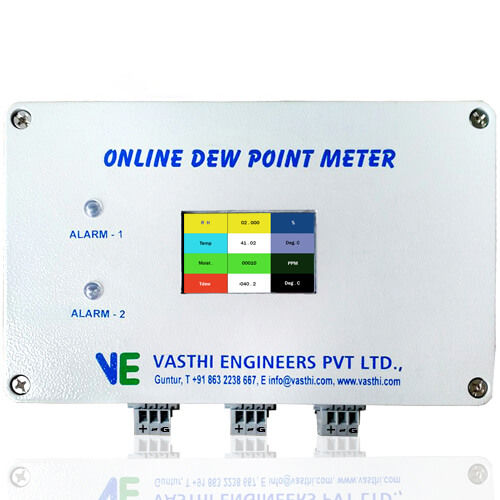 Dispositivo de medición de punto de rocío portátil - vasthi instruments - sin cable / para aire comprimido