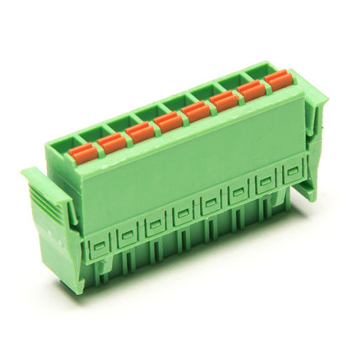 Bloque de conexión enchufable - F75-L-5.08 - Dongguanshi Welink Electronic Technology Co.,Ltd - sin tornillos / con seguro