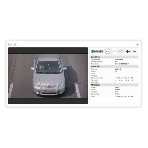 Software LAPI - Carmen&reg; Axis - Adaptive Recognition - de control de acceso / en tiempo real / nube