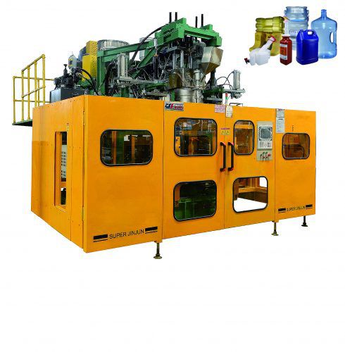 Máquina de soplado de coextrusión - DKB-10LD - Dongguan JinJun Machinery Co., Ltd. - para botellas / para recipientes con asas / para barriles