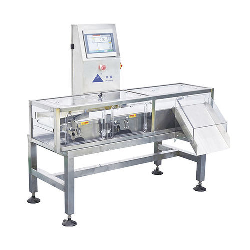 Clasificadora ponderal completamente cerrada - JLCW-500G-1 - Zhongshan Jingliang Weighing Instrument Co.,Ltd. - para línea de producción / para máquina de embalaje / con transportador de cinta