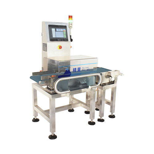 Clasificadora ponderal crema cosmética - JLCW-1KG - Zhongshan Jingliang Weighing Instrument Co.,Ltd. - para línea de producción / con transportador de cinta / con mando de pantalla táctil