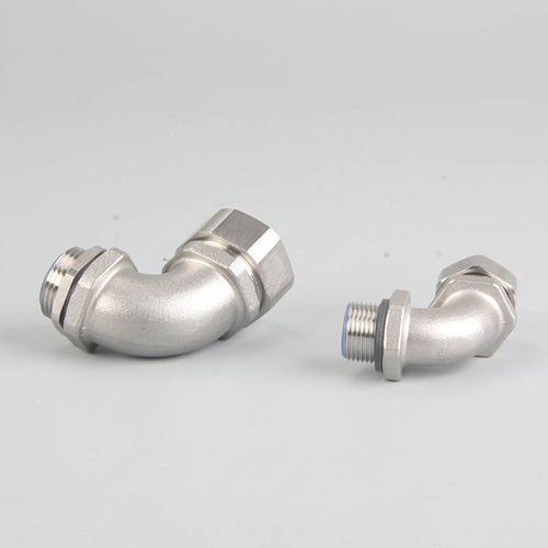Racor roscado - JX-W90 series - YUEQING JIXIANG CONNECTOR CO., LTD - codo de 90º / codo a 45º / de latón niquelado