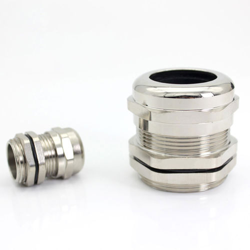 Prensaestopas resistente al agua - JX-M-L series - YUEQING JIXIANG CONNECTOR CO., LTD - de latón niquelado / resistente a los productos químicos / roscado
