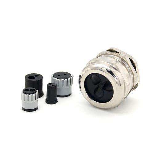 Prensaestopas de pasos múltiples - JX-M / PG / G series - YUEQING JIXIANG CONNECTOR CO., LTD - de latón niquelado / resistente al agua / resistente a los productos químicos