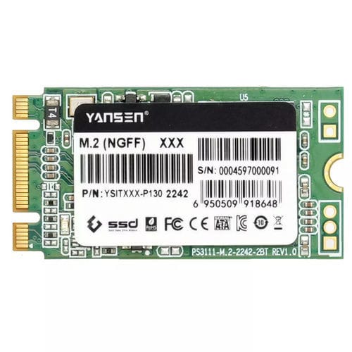 SSD SATA III - YSITXXX-P130 2242 - KingSpec - interno / M.2 / industrial