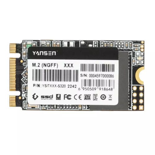 SSD SATA III - YSITXXX-S320 2242 - KingSpec - interno / M.2 / industrial