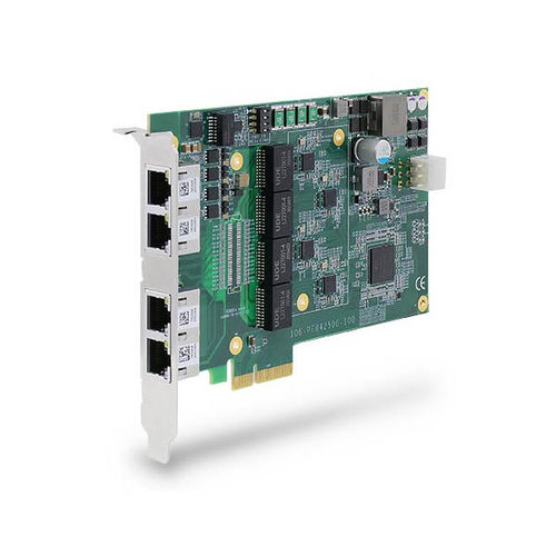 Tarjeta de red PCIe - PCIe-PoE425bt - Neousys Technology - de alimentación Ethernet / RJ45 / industrial
