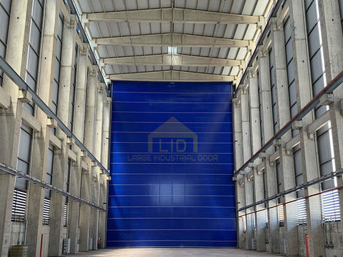 Puerta de hangar - FSHD100 - Large Industrial Door Co., LTD - apilable / de PVC / de tejido