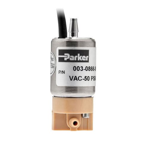 Electroválvula de acción directa - 3 series - Parker Precision fluidics Division - de 2 vías / agua / para productos químicos