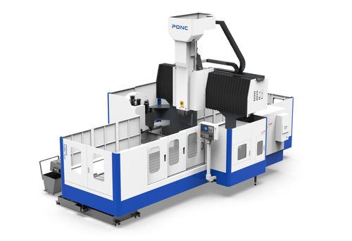 Centro de mecanizado CNC con pórtico fijo - PGME series - PONC CNC - 5 ejes / vertical / con mesa móvil