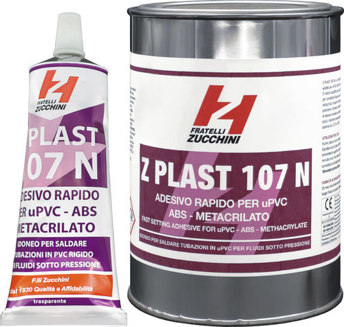 Cola de metacrilato - Z PLAST Series - FRATELLI ZUCCHINI - monocomponente / industrial / para tubo de PVC