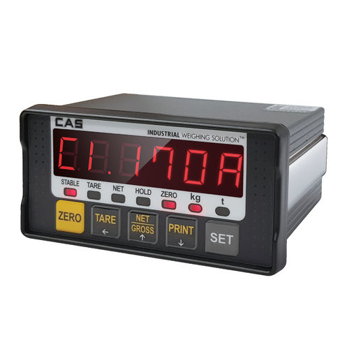 Indicador de carga - CI-170A - CAS - con pantalla LED / para montaje sobre panel / compacto