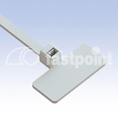 Sujetacables de plástico - 2435AA00 - Fastpoint Srl - con porta-etiquetas