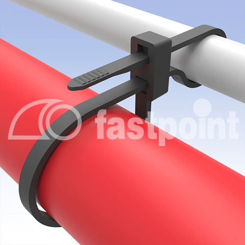 Sujetacables de plástico - 1290 series - Fastpoint Srl - doble