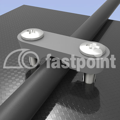 Abrazadera de cable de plástico - 12826AA11 - Fastpoint Srl - con de montaje con tornillo