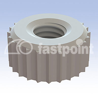 Tuerca moleteada - 10 series - Fastpoint Srl - de plástico