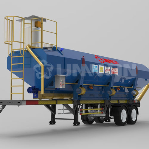 Silo horizontal - Umman Concrete Batching Plants - de cemento / de acero inoxidable / para unidades de hormigón prefabricado