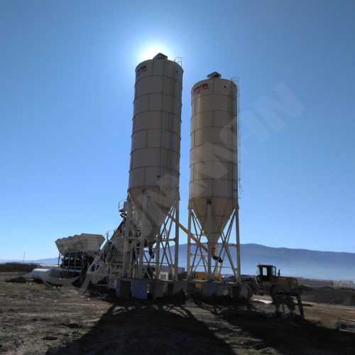 Silo de cemento - UM-100 - Umman Concrete Batching Plants - de fondo cónico / empernado / soldado