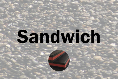 Hoja de goma de caucho natural - SANDWICH - Trelleborg Sheeting and Matting - resistente al aceite / a prueba de abrasión / resistente a los cortes