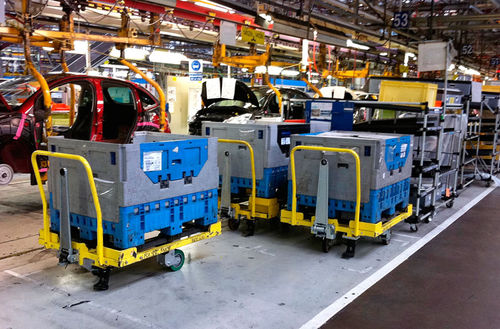 Plataforma rodante portacubetas - Coutier Industrie - para paso