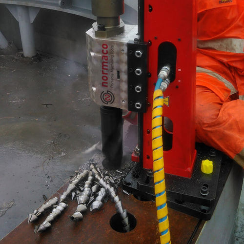 Centro de taladrado neumático - PD100 - Normaco International Ltd. - de columna / para orificios profundos / para acero