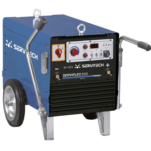 Soldadora MMA - Serviflex 500 - SERVITECH GROUP - trifásica / DC / accionamiento del hilo con 2 rodillos
