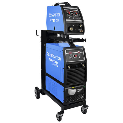 Soldadora MIG-MAG - Servisteel 500SW - SERVITECH GROUP - electrónica / con devanadora de hilo independiente / inverter