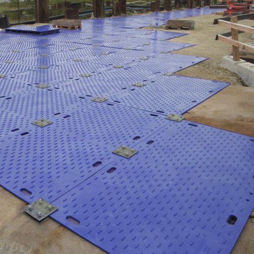 Alfombra protección del suelo - ZappMat - Ground-Guards Ltd - de plástico / temporal / con logotipo
