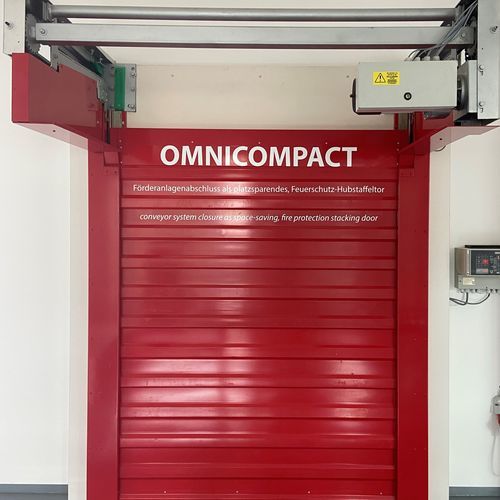 Puerta enrollable - Omnicompact - STOBICH FRANCE - de metal / de cinta transportadora / de grandes dimensiones