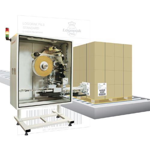 Etiquetadora automática - Logomatic 900 series - LOGOPAK FRANCE - para palés / para la industria farmacéutica / para la industria alimentaria