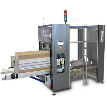 Formadora de cajas automática - CI-2000 - LANTECH - cola hot-melt / cinta adhesiva / con gran cadencia de trabajo