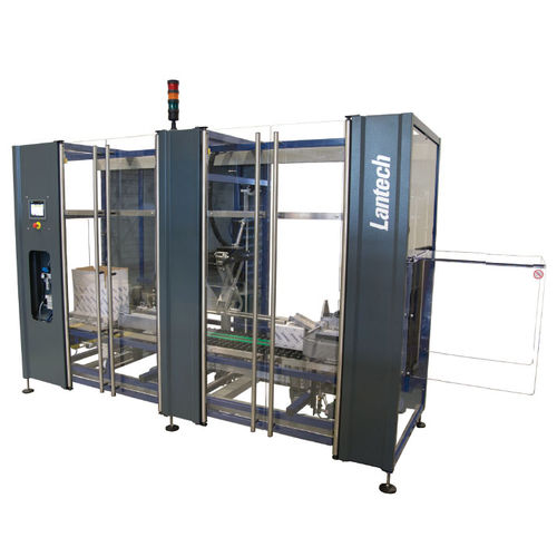 Precintadora de cajas de cartón de doble solapa - CS-Random - LANTECH - cola hot-melt / automática