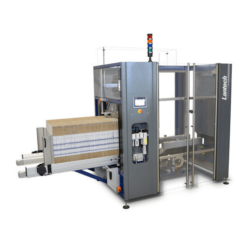 Formadora de cajas automática - CI-1000 - LANTECH - cola hot-melt / cinta adhesiva / con gran cadencia de trabajo