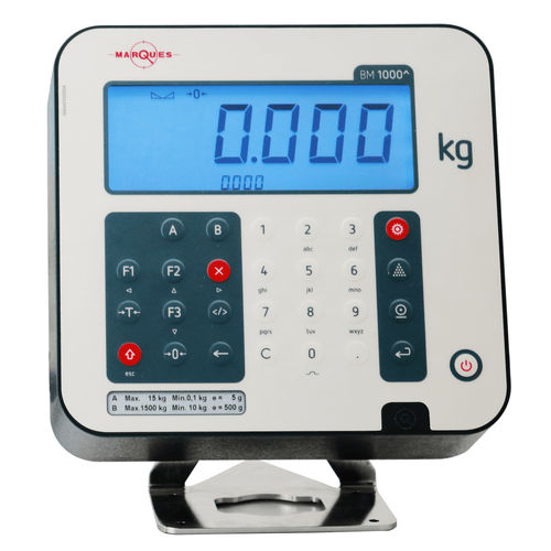 Indicador de pesaje visualizador LCD - BM1000P TOP - Balancas Marques Jose Pimenta Marques Lda. - benchtop / RS-232 / programable