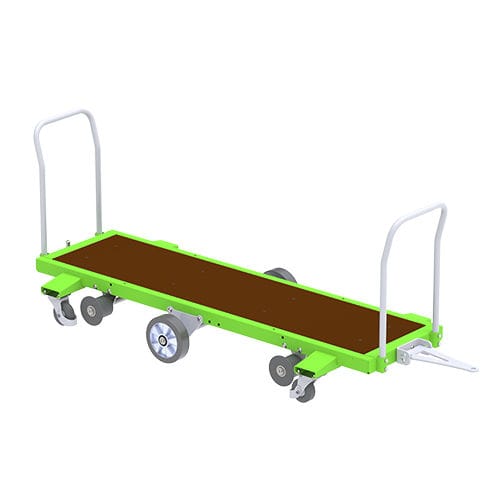 Carro de transporte - Green - Berkvens Greenhouse Mobility B.V. - de plataforma / de seis ruedas / carga/descarga por ambos lados