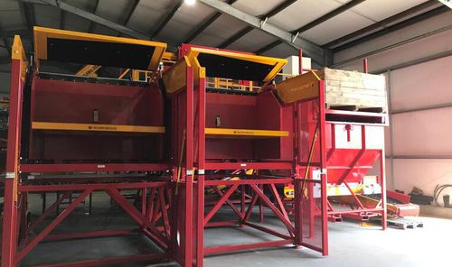 Volteador hidráulico - BKK 2015 DUO - Bijlsma Hercules BV - de cajas / para la industria agroalimentaria