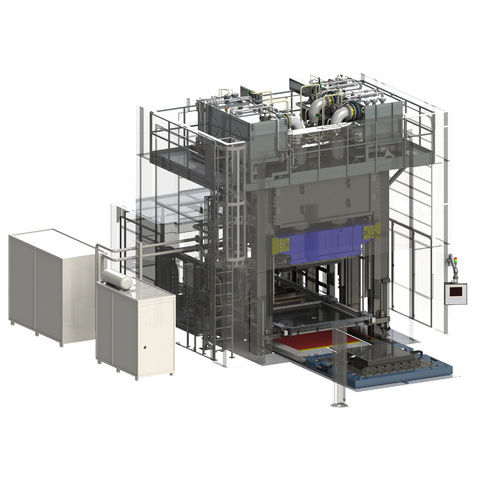 Prensa servohidráulica - 1600t - Langzauner - para moldeado / para materiales compuestos / con pistón descendente