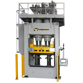 Prensa hidráulica - 1200T - Langzauner - para el moldeado de SMC / para materiales compuestos / con pistón descendente
