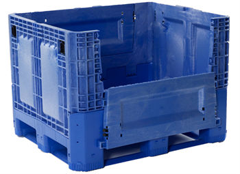 Caja-palé de plástico - BG, BL series - Buckhorn - para almacenamiento / plegable