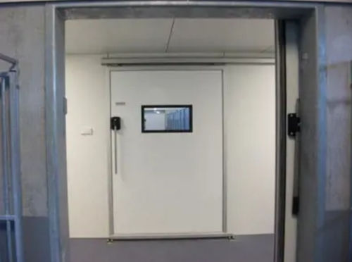 Puerta de acero inoxidable - BSD-0804  - Salco Industrial Doors - de caucho / para interior / de diseño