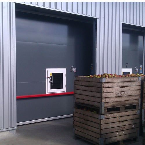Puerta corredera - NI-1610 - Salco Industrial Doors - de aluminio / de aluminio anodizado / de fibra de vidrio
