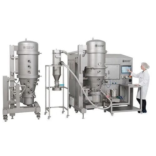 Secador de lecho fluidizado - LFB series - AMANDUS KAHL - por pulverización / batch / para la industria del embalaje