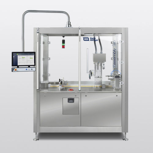 Ensambladora semiautomática - HOEFLIGER - para aplicaciones médicas / lineal