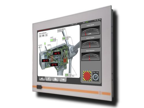 Panel PC con pantalla táctil resistiva de 5 hilos - PSQ119 - PANEL Srl - retroiluminación LED / de LCD / TFT LCD